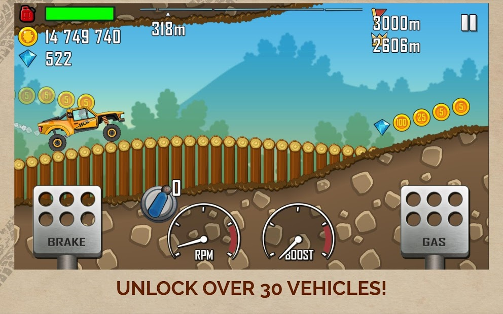 Screenshots Hill Climb Racing - Game đua xe leo núi vượt địa hình cực vui