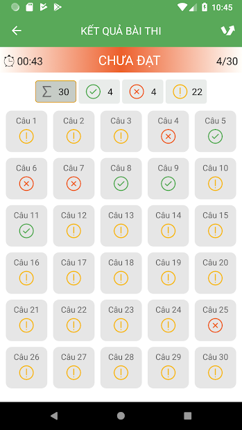 Screenshots Ôn thi giấy phép lái xe: Tổng hợp nhiều đề thi các mẹo - sa hình