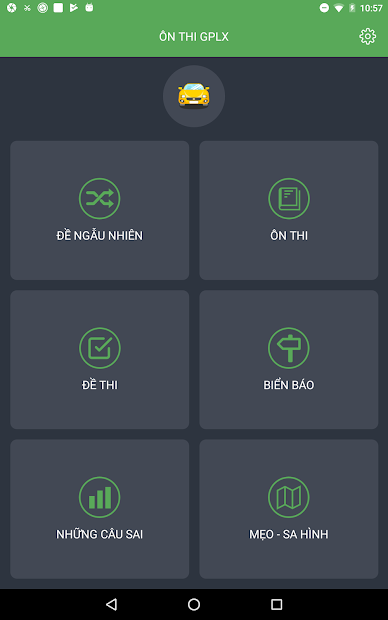 Screenshots Ôn thi giấy phép lái xe: Tổng hợp nhiều đề thi các mẹo - sa hình