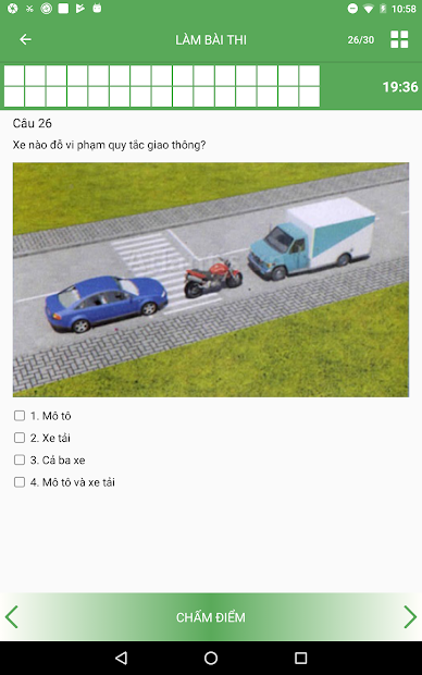 Screenshots Ôn thi giấy phép lái xe: Tổng hợp nhiều đề thi các mẹo - sa hình