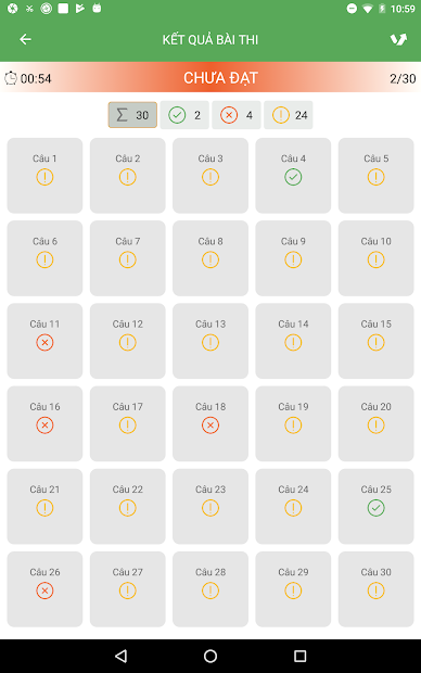 Screenshots Ôn thi giấy phép lái xe: Tổng hợp nhiều đề thi các mẹo - sa hình