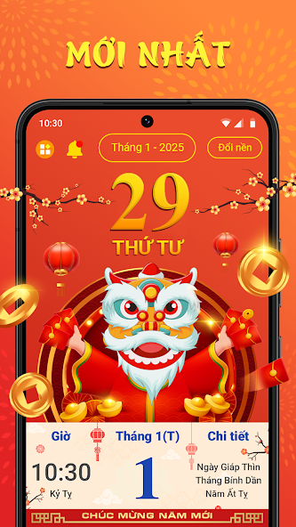 Screenshots Lịch Vạn Niên, xem lịch âm 2025 (Tự động cập nhật năm mới)