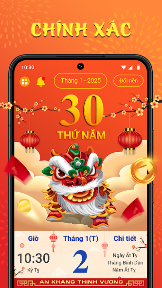 Screenshots Lịch Vạn Niên, xem lịch âm 2025 (Tự động cập nhật năm mới)