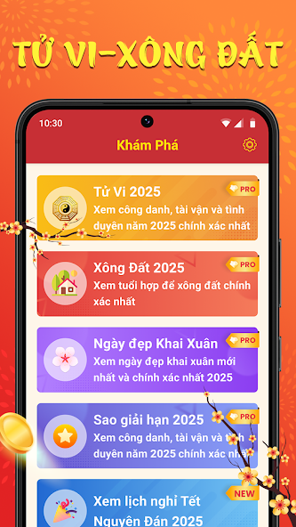 Screenshots Lịch Vạn Niên, xem lịch âm 2025 (Tự động cập nhật năm mới)