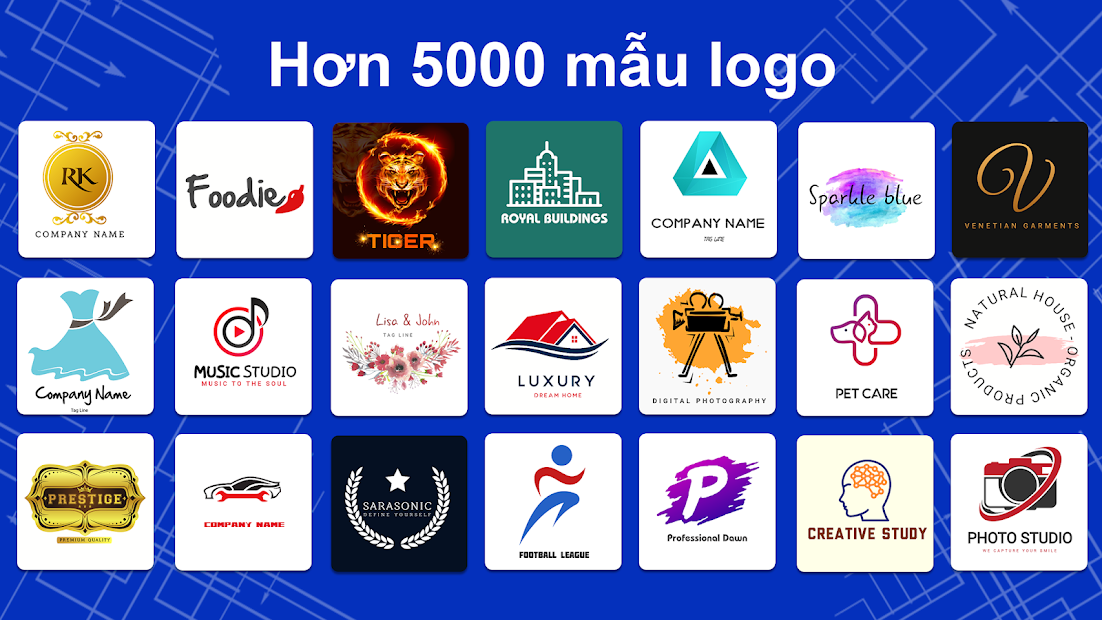 Ứng dụng Thiết kế logo miễn phí: Tạo logo thương hiệu của bạn ...