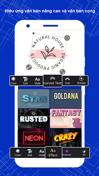 Screenshots Thiết kế logo miễn phí app. tự thiết kế logo maker Splendid App Maker