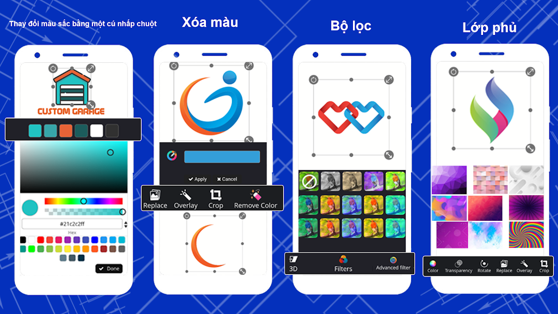 Screenshots Thiết kế logo miễn phí app. tự thiết kế logo maker Splendid App Maker