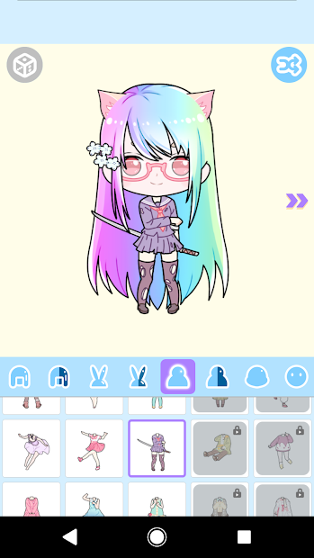 Ứng dụng Cute Avatar Maker - Tạo ảnh hoạt hình chibi dễ thương ...