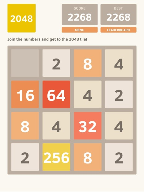 Screenshots Game 2048 - Trò chơi kết hợp số kinh điển