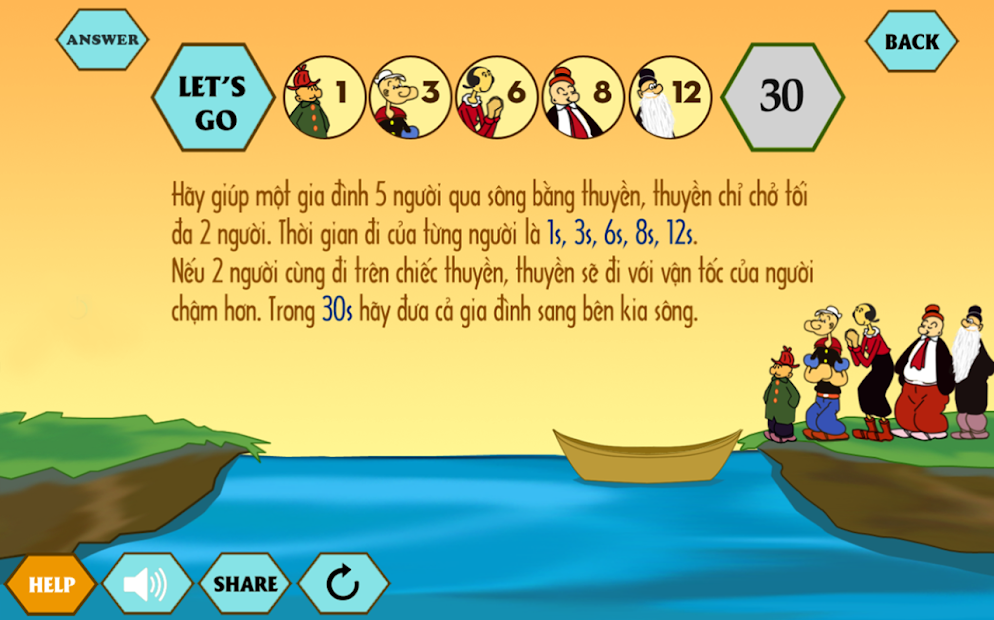 Game Qua Sông: Thử Thách Tư Duy Logic và Chiến Lược Hay Nhất