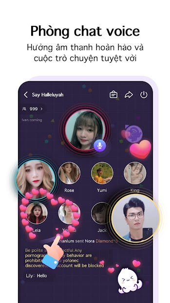 Screenshots Hello Yo - Phong chat voice miễn phí