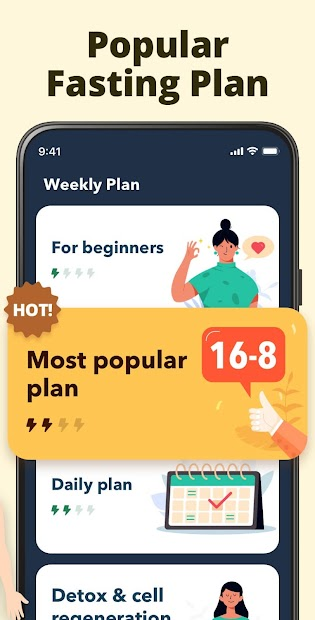Screenshots Fasting App- Theo dõi nhịn ăn & gián đoạn nhanh