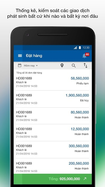 Screenshots KiotViet Quản lý