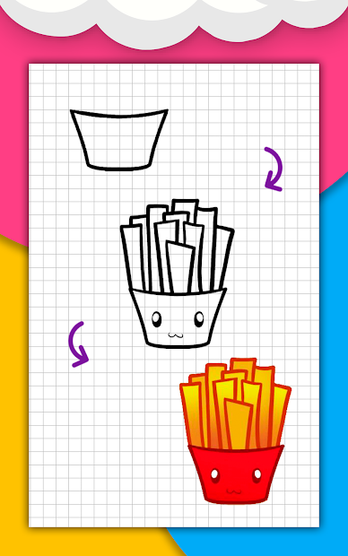 Screenshots Cách vẽ đồ ăn dễ thương, đồ uống từng bước