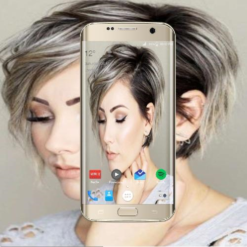 Screenshots Kiểu tóc ngắn hợp với khuôn mặt - Ứng dụng hình mẫu tóc