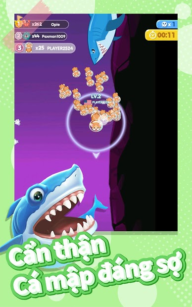 Screenshots Fish go.io - Cá lớn bắt cá bé
