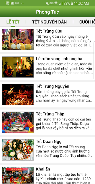 Screenshots Lịch Vạn Niên 2020 - Xem lịch âm, tử vi nhanh chóng