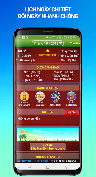 Screenshots Lịch Vạn Niên 2020 - Xem lịch âm, tử vi nhanh chóng