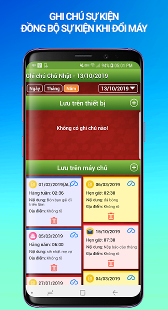 Screenshots Lịch Vạn Niên 2020 - Xem lịch âm, tử vi nhanh chóng