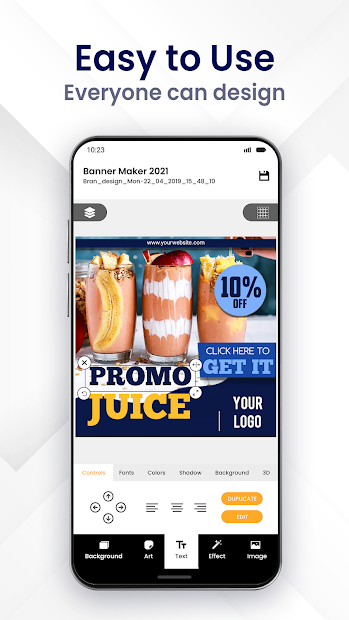 Screenshots Poster Maker: Tạo mẫu áp phích đẹp