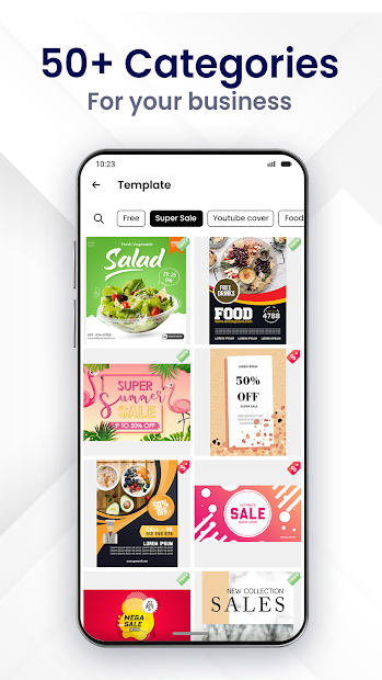 Screenshots Poster Maker: Tạo mẫu áp phích đẹp