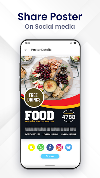 Ảnh chụp màn hình Poster Maker: Tạo các mẫu áp phích đẹp