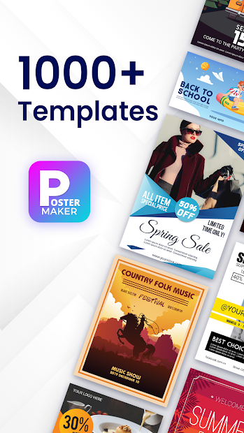 Ảnh chụp màn hình Poster Maker: Tạo các mẫu áp phích đẹp