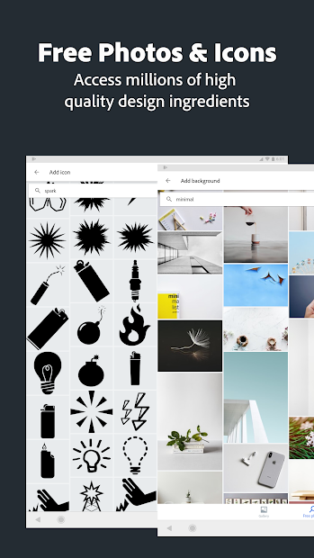 Screenshots Adobe Spark Post: Thiết kế đồ họa và tạo mẫu câu chuyện