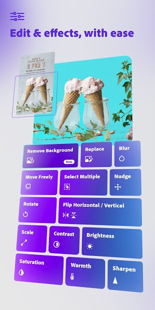 Screenshots Adobe Spark Post: Thiết kế đồ họa và tạo mẫu câu chuyện