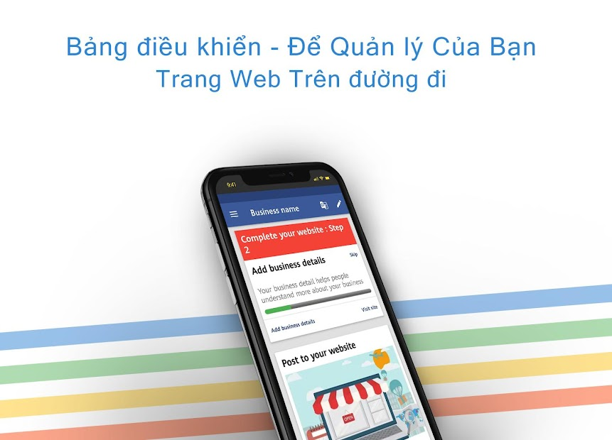 Screenshots Trình tạo trang web tức thì Websites.co.in - Tạo trang Web cho riêng bạn