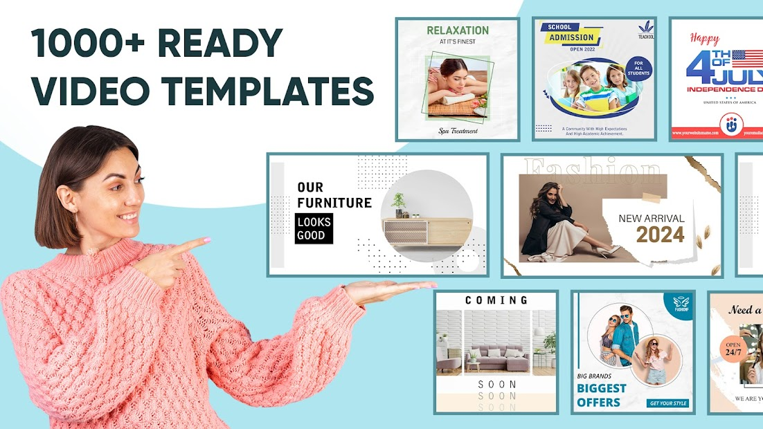 Screenshots Marketing Video- Video tiếp thị -  Ứng dụng quảng cáo & Trình tạo trình chiếu