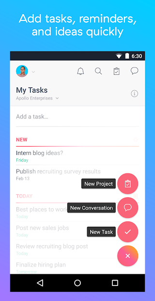Screenshots Asana - Ứng dụng làm việc nhóm