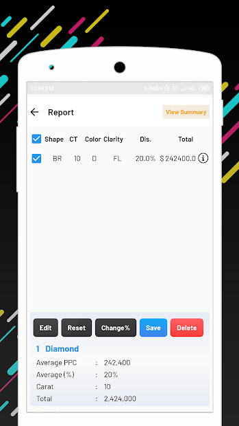Screenshots Diamond Rap Calculator- Máy tính Kim Cương