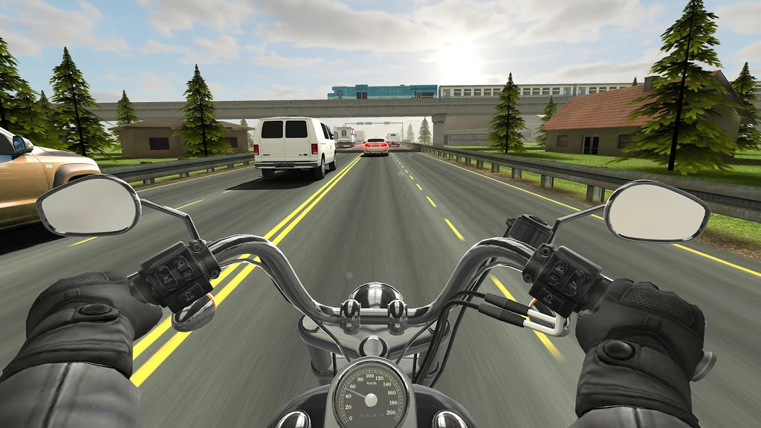 Traffic Rider: Traffic Rider là tựa game đua xe trên smartphone hấp dẫn, kết hợp với chế độ ghi hình video thực tế, giúp bạn có cảm giác như mình đang thực sự ngồi trên chiếc xe đua. Để trải nghiệm cảm giác mạnh mẽ này, hãy xem qua ảnh liên quan đến Traffic Rider.
