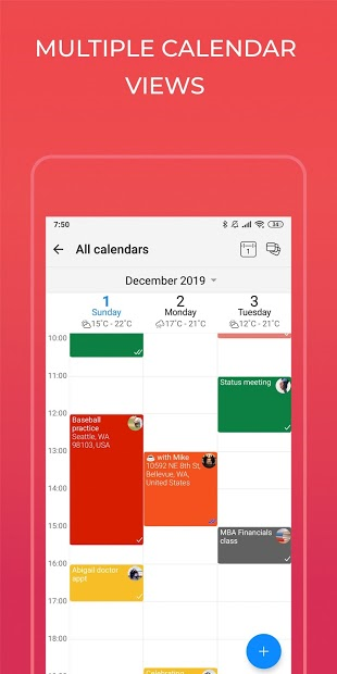 Screenshots GroupCal - Lịch được chia sẻ