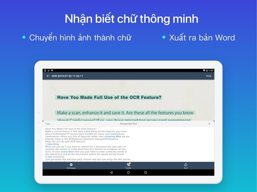 Screenshots CamScanne - Máy quét ảnh, quét thành pdf, miễn phí