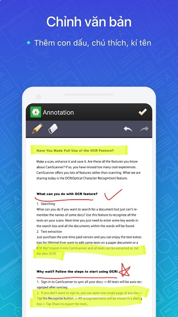 Screenshots CamScanne - Máy quét ảnh, quét thành pdf, miễn phí