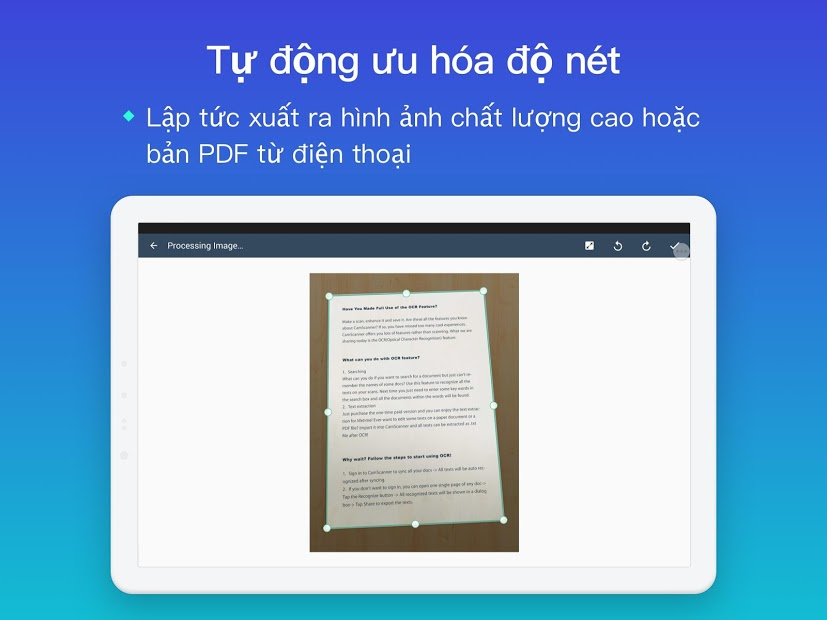 Screenshots CamScanne - Máy quét ảnh, quét thành pdf, miễn phí