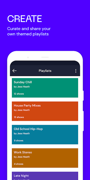 Screenshots Mixcloud - Radio & DJ mixes: Cập nhật hàng triệu bài hát nhanh chóng