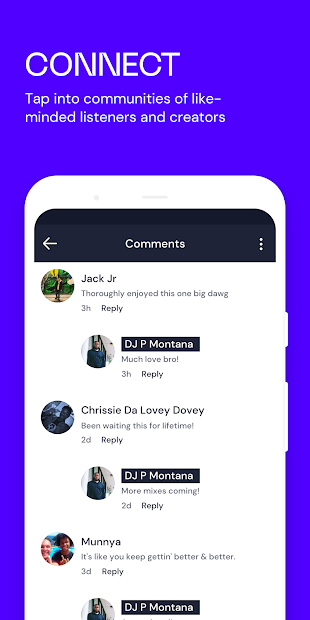 Screenshots Mixcloud - Radio & DJ mixes: Cập nhật hàng triệu bài hát nhanh chóng