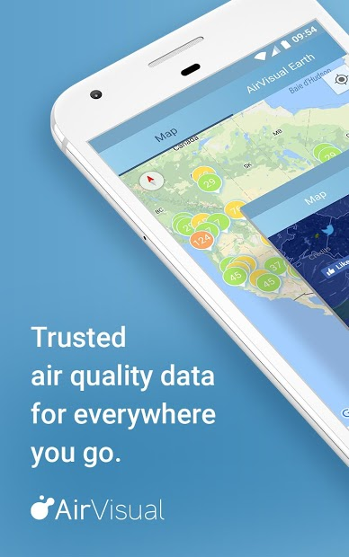 Screenshots AirVisual Air Quality Forecast: Theo dõi, dự báo chất lượng không khí