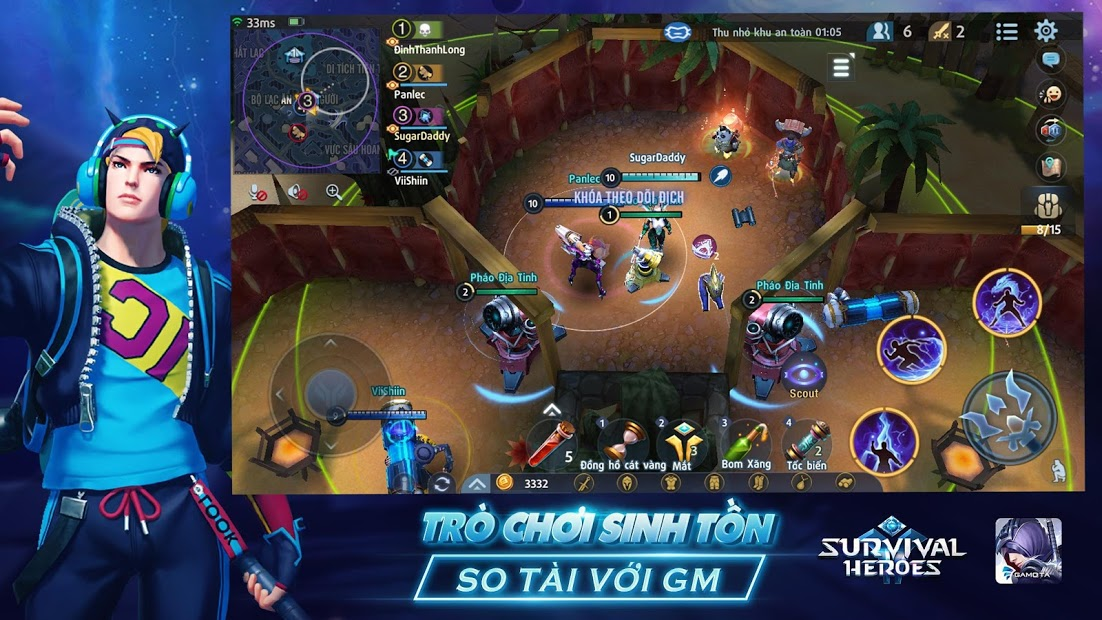 Screenshots Survival Heroes Gamota - Liên minh sinh tồn