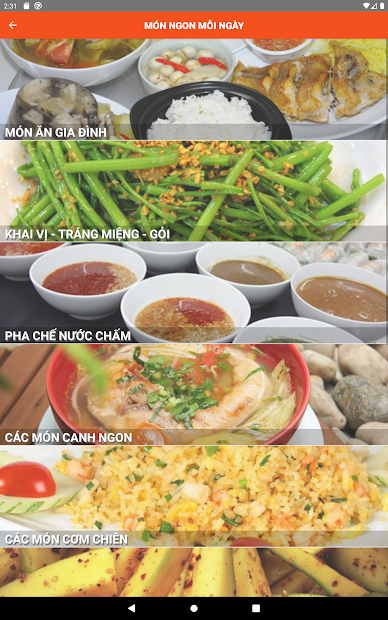Screenshots Sách Nấu Ăn - 365 món ăn ngon mỗi ngày offline
