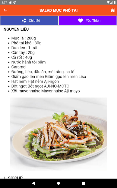 Screenshots Sách Nấu Ăn - 365 món ăn ngon mỗi ngày offline