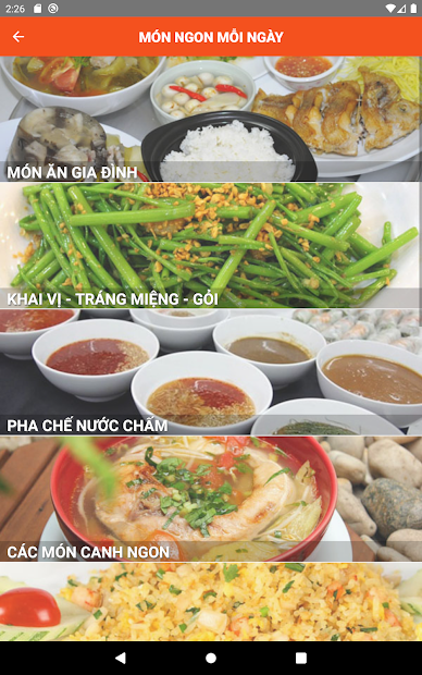 Screenshots Sách Nấu Ăn - 365 món ăn ngon mỗi ngày offline