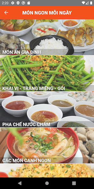 Screenshots Sách Nấu Ăn - 365 món ăn ngon mỗi ngày offline