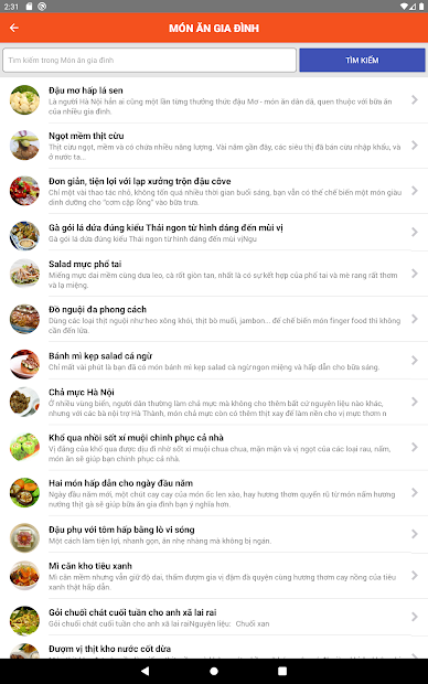 Screenshots Sách Nấu Ăn - 365 món ăn ngon mỗi ngày offline