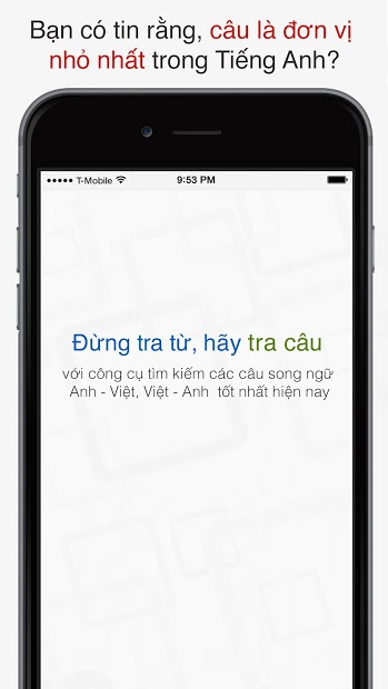Screenshots Tra câu - Ứng dụng tra mẫu câu Anh-Việt, Việt-Anh