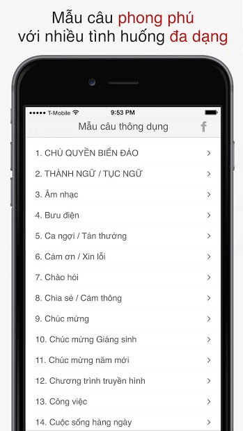 Screenshots Tra câu - Ứng dụng tra mẫu câu Anh-Việt, Việt-Anh