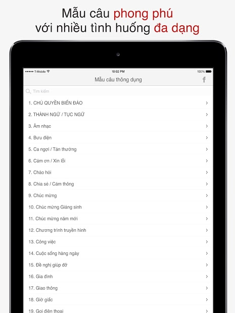 Screenshots Tra câu - Ứng dụng tra mẫu câu Anh-Việt, Việt-Anh